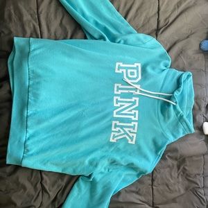 blue sweater from pink victoria’s secret